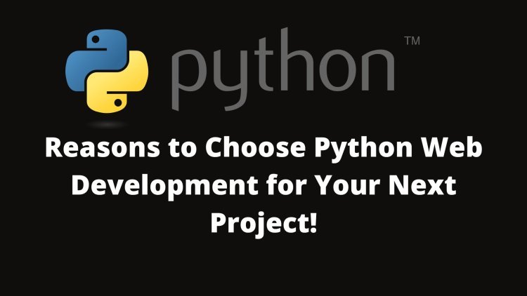 Reasons to Choose Python Web Development for Your Next Project!